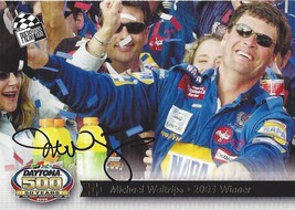 Autographed Michael Waltrip 2008 Press Pass Racing Daytona 500 Anniversary (50 Y - £22.55 GBP
