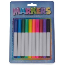 Set of 10 Non-Toxic Markers for Ceramics &amp; Glass - £30.32 GBP
