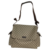 Gucci Gg Diaper Shoulder Bag In Coated Canvas Women Beige One Size - $1,414.55