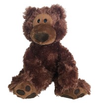 Gund Philbin Brown Teddy Bear Padded Paws Plush Stuffed Animal Cabin Christmas - £11.64 GBP