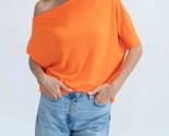 Six/fifty Short Sleeve Anywhere Top Bright Orange - $47.00