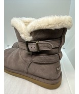 Koolaburra by UGG Faux-Fur Mini Boots - Delene Cinder Light Brown SZ 9 #... - £36.76 GBP
