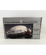 BLUE GARLAND JOHANN HAVILAND COVERED BUTTER DISH In Box! New!? - $121.84 CAD