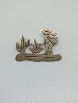 Vintage Sterling Silver 925 Mexico Southwestern Cactus Brooch - £15.71 GBP