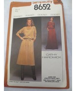 Vtg Simplicity Pattern #8652 MISSES&#39;  Dress Designer Cathy Hardwick Sz 12 - $5.00