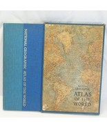 Vtg National Geographic Atlas Of The World 2nd Edition w/Box 1966 19x13x... - $68.90 CAD