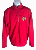 Antigua CHICAGO BLACKHAWKS NHL Long Sleeve 1/2 Zip Down Pull Over Fleece... - $365.87 MXN