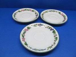 Royal Worcester Herbs Saucers Only Bundle Of 3 Saucers  - $9.99