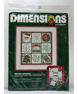 Dimensions Christmas Patchwork Net Darning Lace Kit - 1 Picture or 9 Orn... - £15.12 GBP