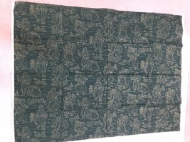 Santas Sketched on Green A V.i.P Print Fabric by Cranston Print Works Co... - $219.45 MXN