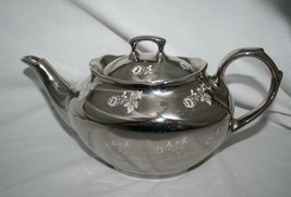 Pearl China Co. 22 Kt Platinum Rose Teapot, Creamer, Sugar Set  #2324 - £67.70 GBP