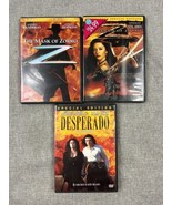 Antonio Banderas Zeta Jones Mask of Zorro Legend of Zorro Desperado DVD ... - £7.67 GBP