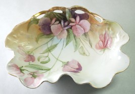 Rosenthal - Continental RC Viola Ruffled Candy Dish Hand Painted Signed M Palmer - £10.22 GBP