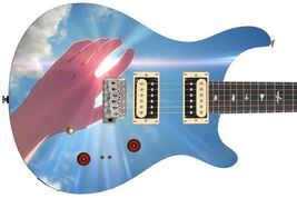 Guitar Skin Axe Wrap Re-skin Music Vinyl Hand of God Light 966 - $45.49