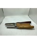 vintage USA made  Greenlee Wood Working Lathe tools  Knife set of 4 - $63.70 CAD