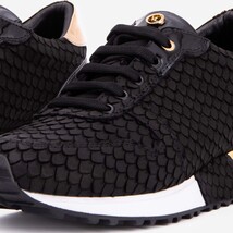 The Scarlet Black Leather Women Sneaker image 5