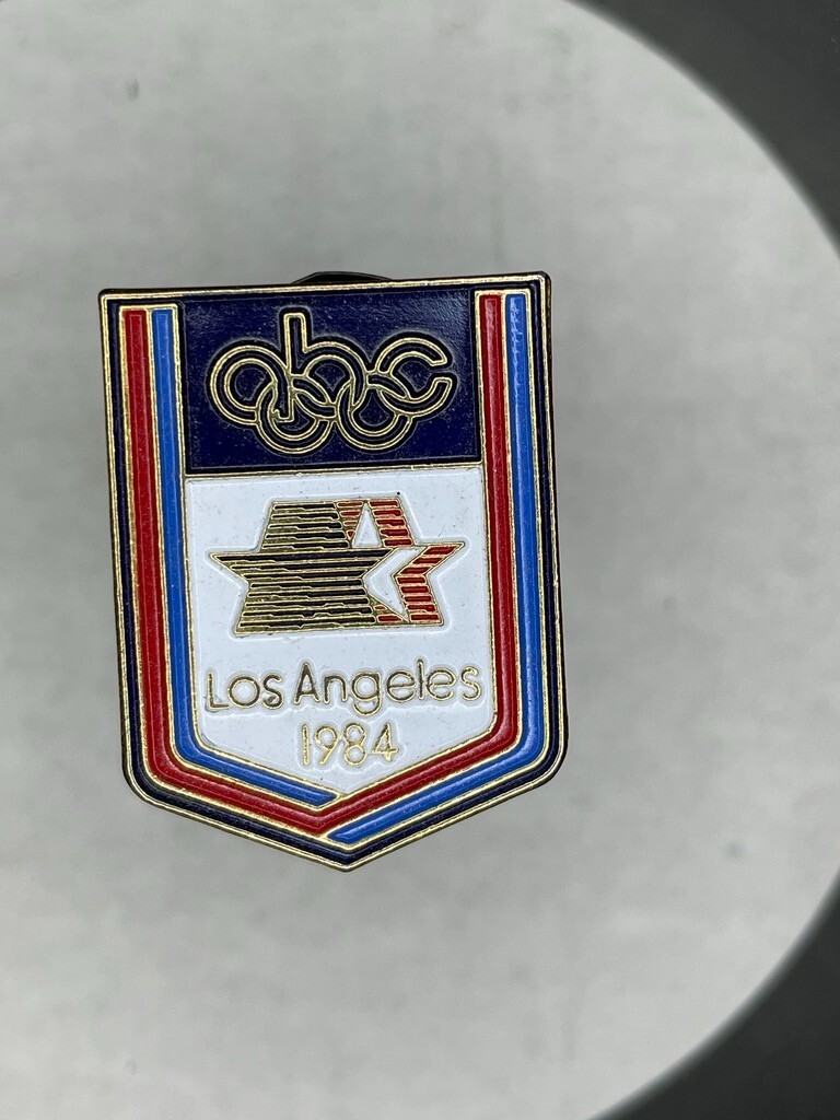 ABC Olympic Summer Games Souvenir Lapel Pin Los Angeles 1984 Television - $14.85