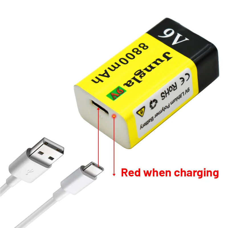 House Home 2022 9V 8800mAh li-ion Rechargeable battery Micro USB Batteries 9 v l - £19.30 GBP