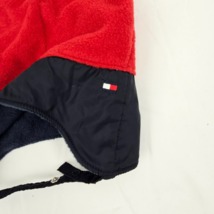 Vintage Tommy Hilfiger Baby boy Girl Red Navy Jester Fleece Winter Hat 1... - £31.37 GBP