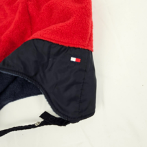 Vintage Tommy Hilfiger Baby boy Girl Red Navy Jester Fleece Winter Hat 1... - £31.28 GBP