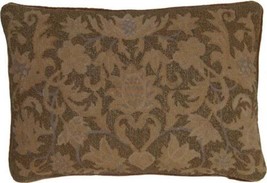 Throw Pillow Traditional Antique Flourishes Flourish Beaded 14x20 20x14 Tan - £295.87 GBP