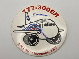 Vintage Boeing Aerospace Jet Plane 777-300ER Rollout Nov 2002 Sticker Rare - $9.90