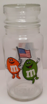 M&amp;M&#39;s Los Angeles LA Olympic Games Glass Jar Canister with Lid Vintage 1984 - £9.70 GBP