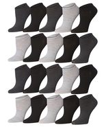 Tipi Toe Women&#39;s 20 Pairs Colorful Patterned Low Cut/No Show Socks, Colo... - $18.61