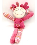 Maison Chic Pink Floral Plush Rag Doll Lovey, 11” - £3.90 GBP