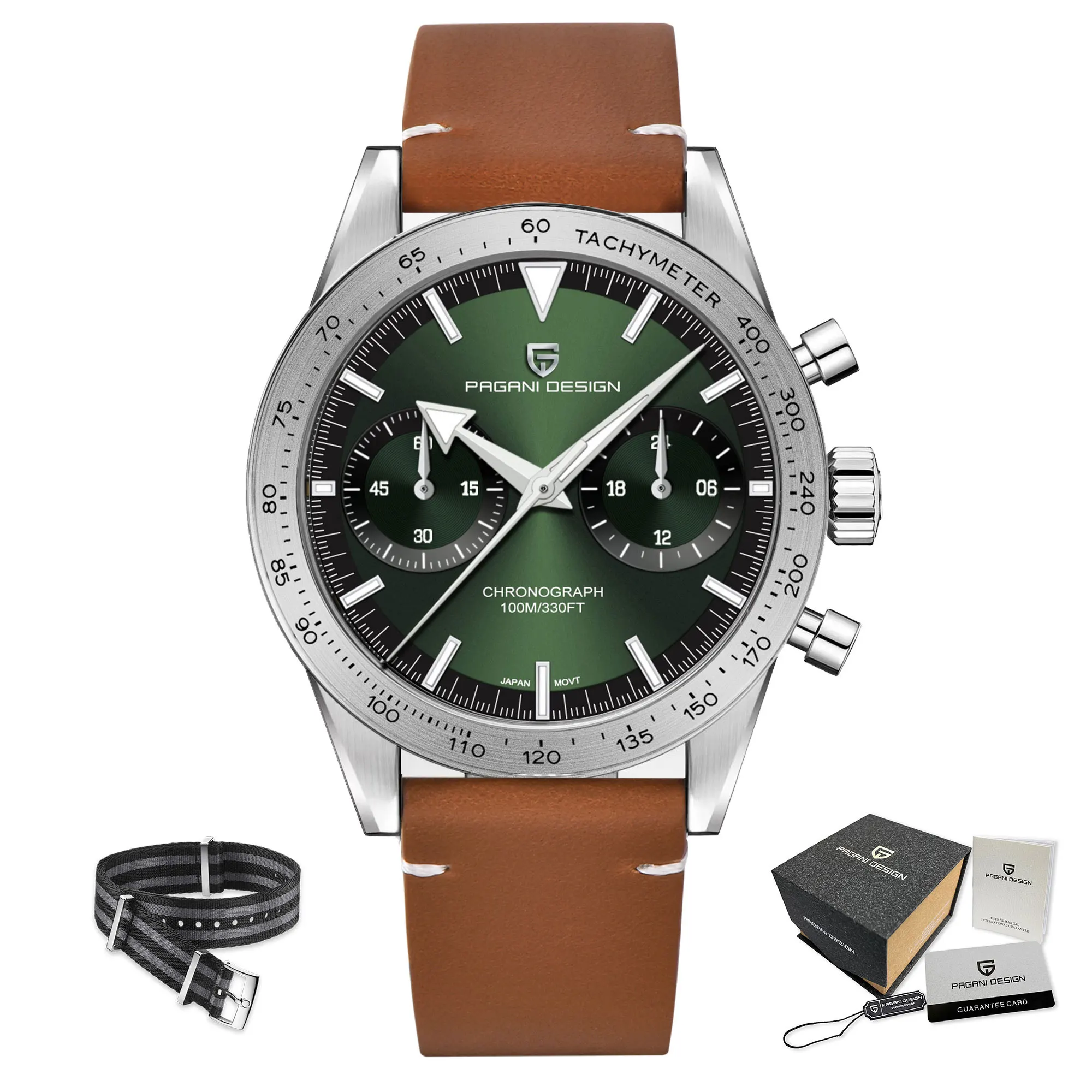 New Retro Wide Arrow Watches Luxury Quartz Watch For Men Sport Speed Chronograph - $217.88