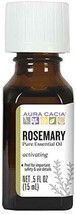 NEW Aura Cacia Pure Essential Oil Rosemary 0.5 Fluid Ounce - £7.93 GBP