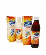 SCOTTS EMULSION COD LIVER OIL ORIGINAL/ORANGE FLAVOR FREE SHIP 2 X 400ML - $52.80