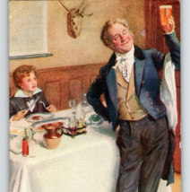 Charles Dickens Raphael Tuck Postcard 3406 David Copperfield &amp; Waiter H Copping - £8.17 GBP