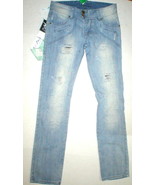 New Womens NWT Designer Ipane-Ma Denim Jeans Blue 26 X 33 Distressed Rip... - £134.53 GBP