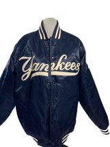 Rare Vintage STARTER New York Yankees Diamond Collection Jacket 90s Navy Medium - £106.51 GBP