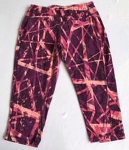 Tek Gear Leggings Womens Medium pink Purple Mid Rise Gym Workout Soft Co... - $11.84