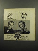 1950 The Waldorf-Astoria Hotel Ad - Eddy Duchin and Dorothy Shay - £14.78 GBP