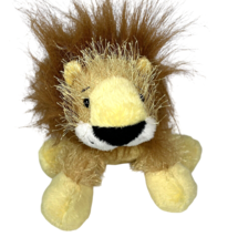 Ganz Webkinz Lil&#39; Kinz Fuzzy Lion 8&quot; Stuffed Animal Plush Toy Gold Brown NO CODE - £7.55 GBP