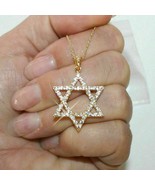 2Ct Coupe Ronde Moissanite Pendentif Étoile 14K or Jaune Plaqué Sans Chaîne - $166.47