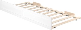 Twin White Trundle Bed From Afi, Ag8005222. - £99.87 GBP
