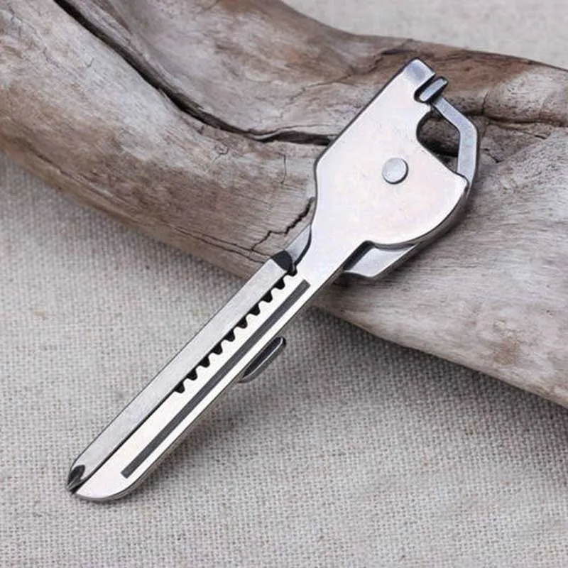 Edc gear Mini Utili Key shape ring pocket Opener Screwdriver keychain ki... - $9.75