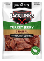 Turkey Jerky, Original, 5.85 Oz. Sharing Size Bag Meat Snack - £12.23 GBP