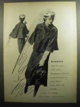 1951 Lord &amp; Taylor Brigance Suit Ad - Brigance and his way with suits - $18.49