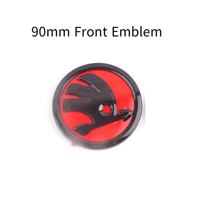 80/90MM Car Front Hood Rear Trunk Emblem Badge Sticker for Skoda Logo Su... - £15.62 GBP