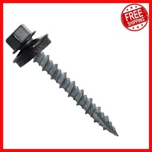 Self-Starting Black Metal Roofing Screws - 250 Count with EPDM Seal - 10... - $972.66 MXN
