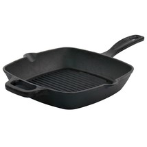 Oster Castaway 10 Inch Square Cast Iron Grill Pan with Pouring Spouts - $64.49