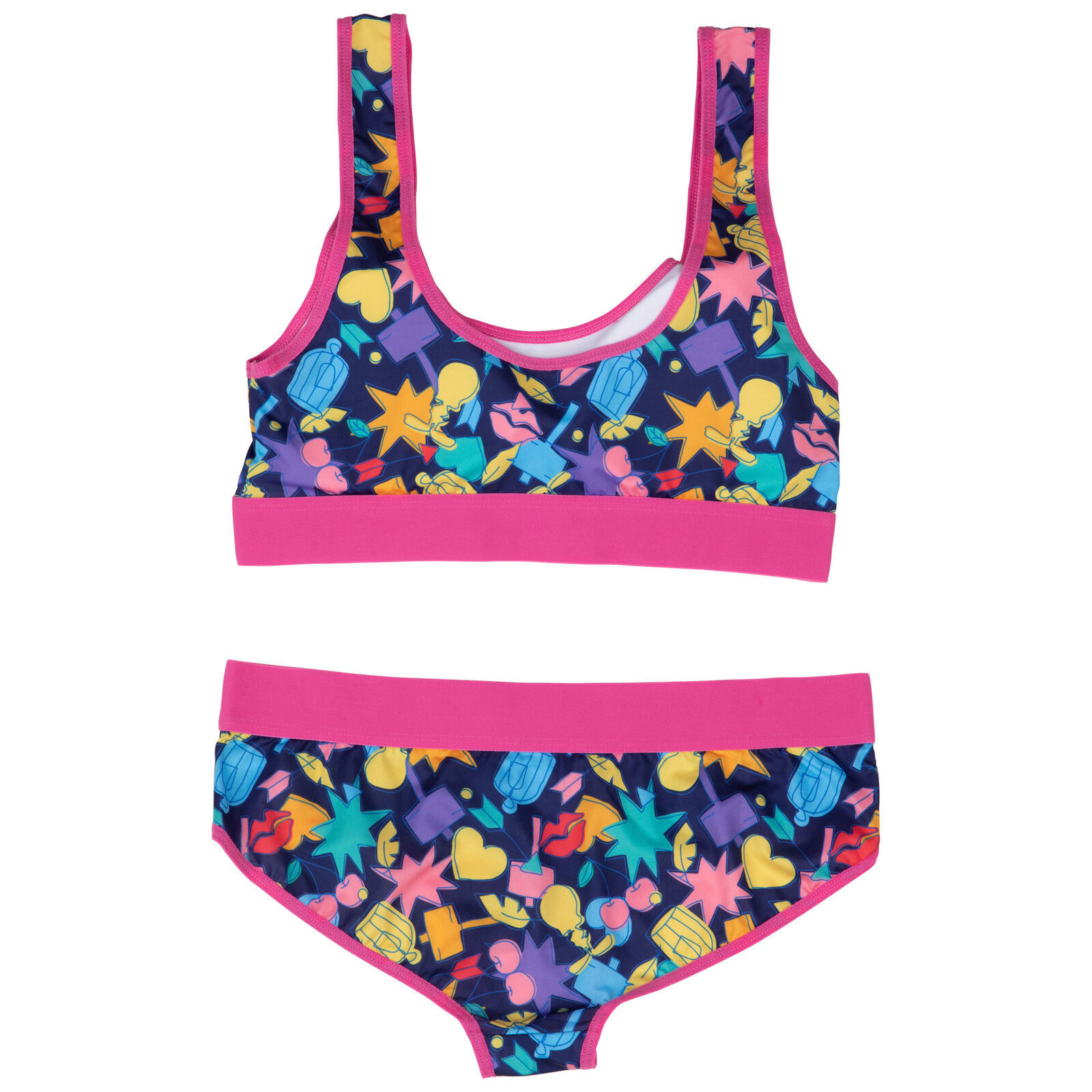Looney Tunes Tweety Bird Sassy and Cute Sports Bra and Panty Set Multi-Color