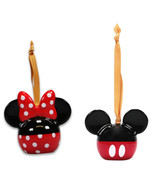 Disney Minnie and Mickey Mouse Ornament Decorations by Half Moon Bay NEW... - $34.64