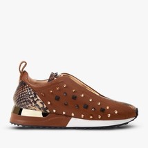 The Infanta Tan Spike Leather Women Sneaker Limited Edition image 8