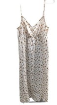 American Eagle Slip Dress SizeL Midi Straps Y2K Floral Spring Flowers Wh... - £31.06 GBP